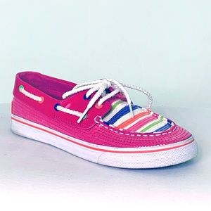 Sperry top-sider Pink Sequin Boat Shoe Kid